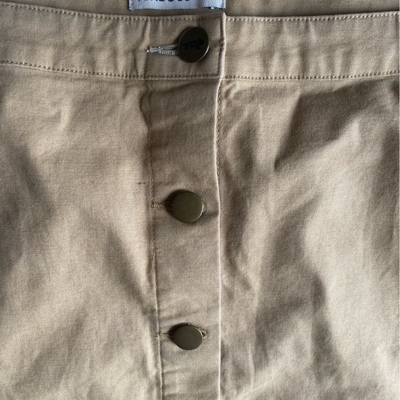 Toad & Co Button Mini Skirt sz 12 - Picture 2 of 6